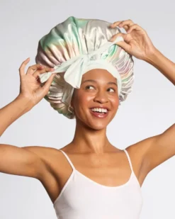 Adjustable Oversized Satin Bonnet - Aura