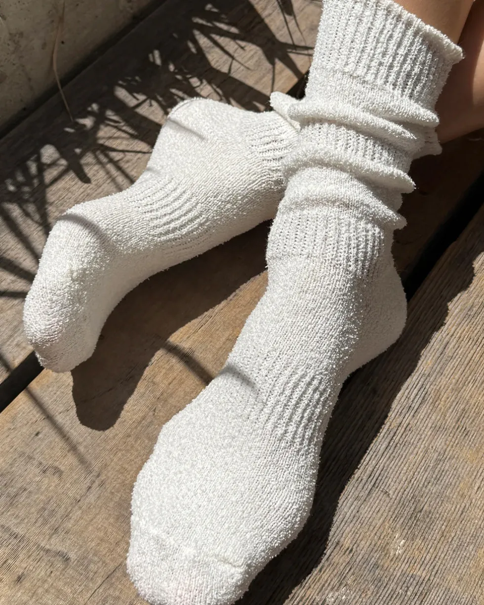 Airy Puffin Socks - Salt