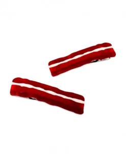 Bacon Alligator Hair Clip Set