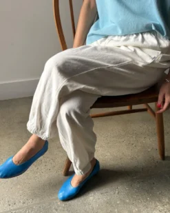 Balloon Pants - White Cotton