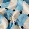 Blue and White Star Checkers Terry Cloth Kitchen Towel