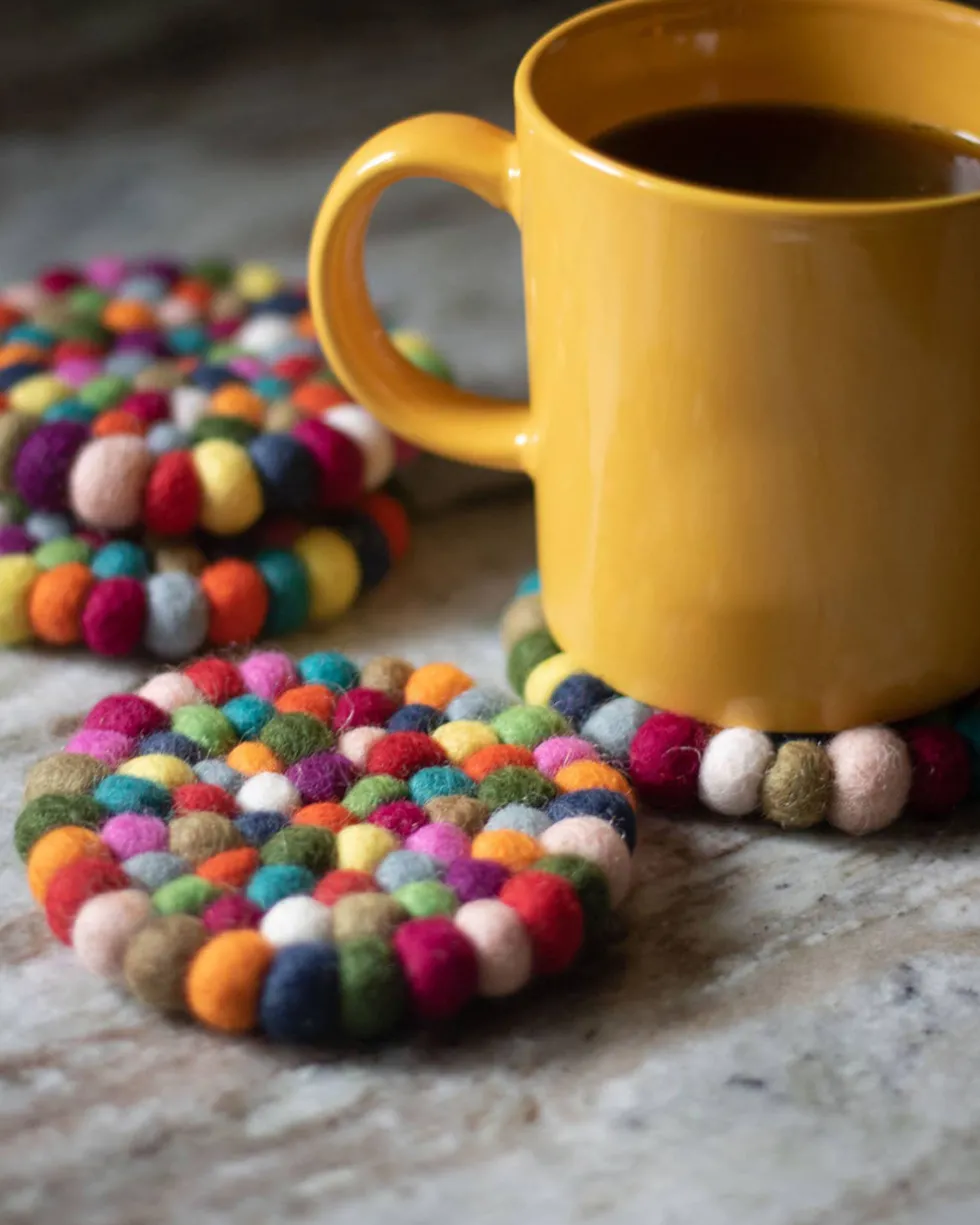 Boho Eco Coasters - Set of 4