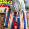 Bon Appétit Recycled Plastic Tote Bag - Tomato