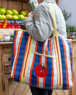 Bon Appétit Recycled Plastic Tote Bag - Tomato