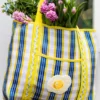 Bon Appétit Recycled Plastic Tote Bag - Egg