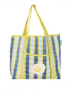 Bon Appétit Recycled Plastic Tote Bag - Egg