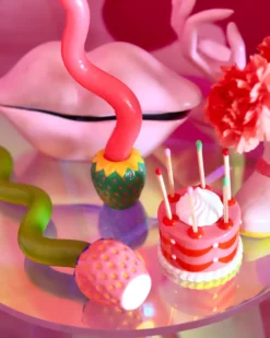 Candle Holder Set - Strawberries