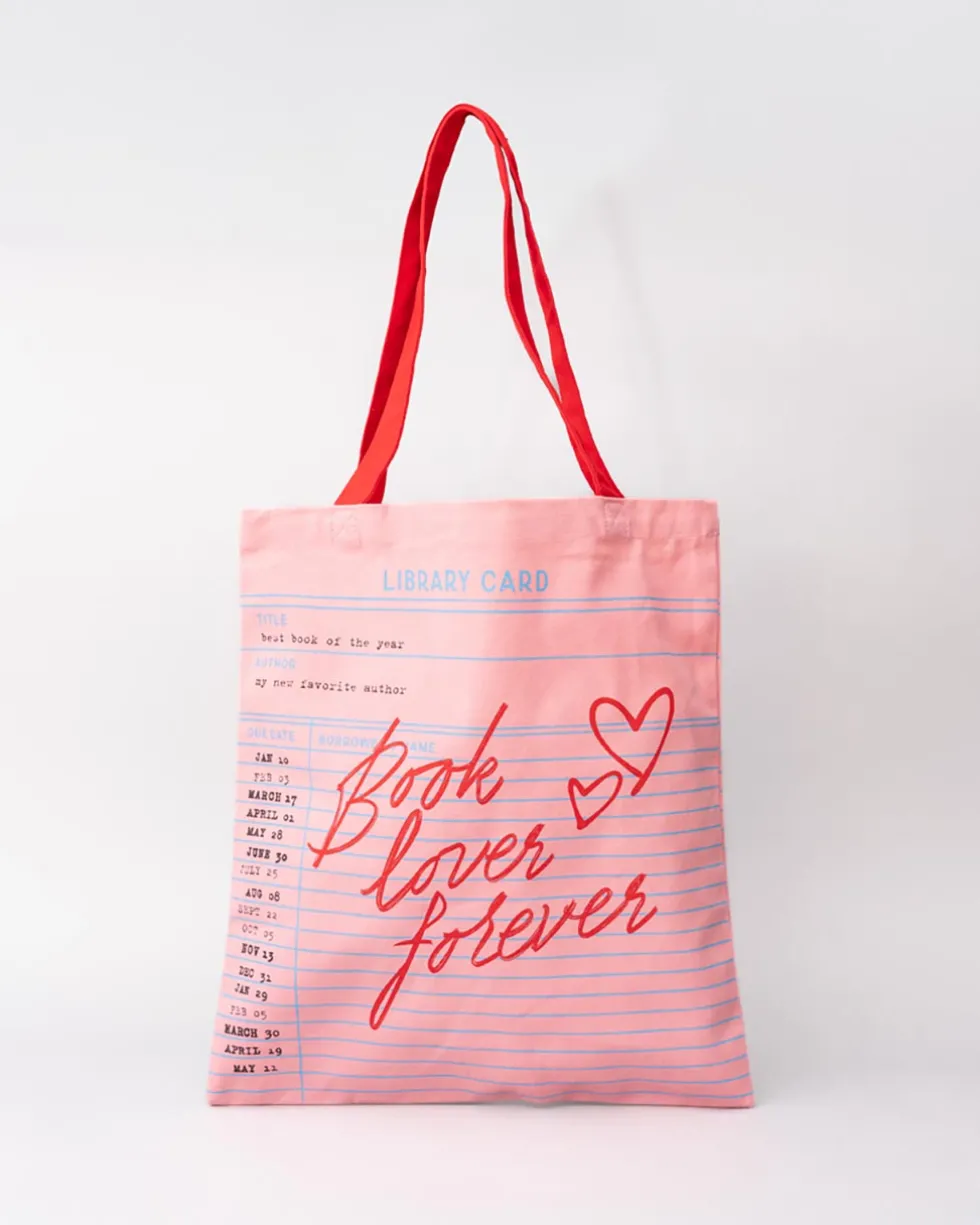 Canvas Tote Bag - Library Card