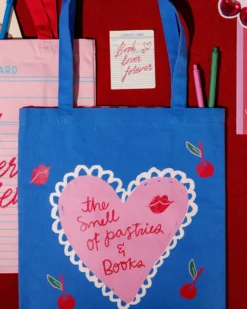 Canvas Tote Bag - Pastries and Books