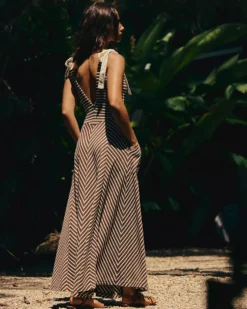 Cecelia Midi Dress - Coconut Milk Combo