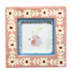 Ceramic Photo Frame - Pink Flowers