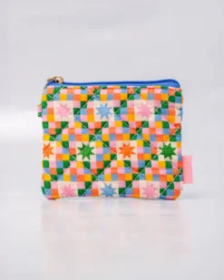 Checker Stars Coin Purse