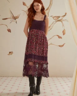 Chelsea Garden Lace Sleeveless Midi Dress
