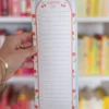 Cherry Stripe Shopping List Notepad