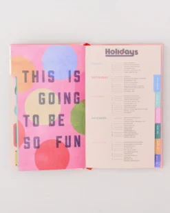 Classic 17-Month Academic Planner - Bonjour