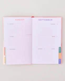 Classic 17-Month Academic Planner - Bonjour