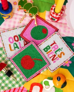 Cocktail Beaded Coaster Set