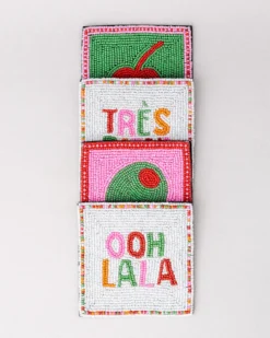 Cocktail Beaded Coaster Set