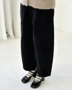 Corduroy Arc Pants - Black