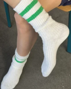 Cottage Varsity Socks - Green Varsity