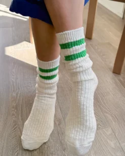 Cottage Varsity Socks - Green Varsity