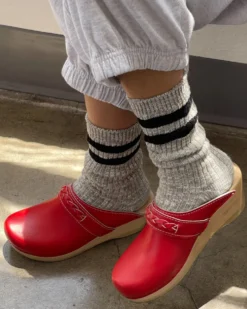 Cottage Varsity Socks - Heather Grey Varsity