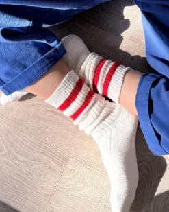 Cottage Varsity Socks - Red Varsity