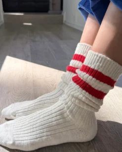 Cottage Varsity Socks - Red Varsity