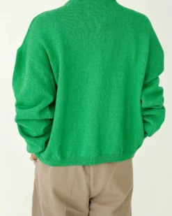 Cotton Leila Cardigan - Spring Green