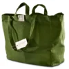 Cotton 6-Pocket Tote Bag - Sage Green