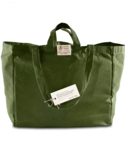 Cotton 6-Pocket Tote Bag - Sage Green