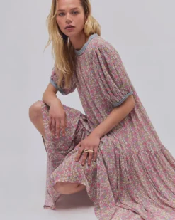 Courtside Crush Maxi Dress - Blush Combo