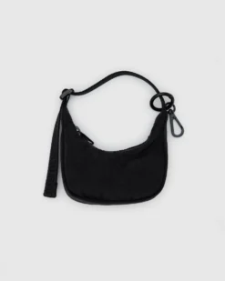 Crescent Bag Charm - Black