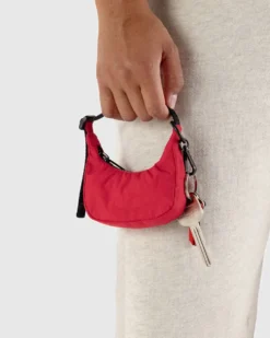 Crescent Bag Charm - Candy Apple