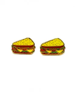 Deli Sandwich Enamel Earrings