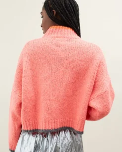 Ding Ding Cardigan - Coral