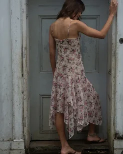 Elsie Pink Midi Dress