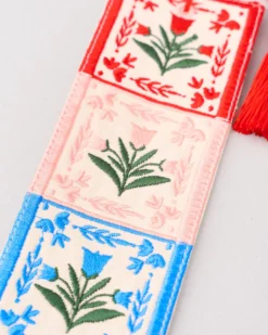 Embroidered Bookmark - Folk Floral