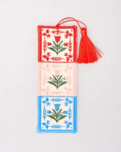 Embroidered Bookmark - Folk Floral
