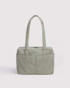 Everyday Cloud Bag - Sage Stripe