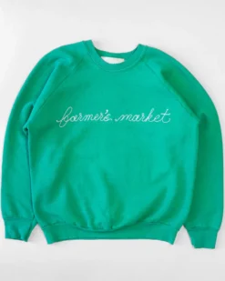 Farmer's Market Chainstitch Sweatshirt - Green
