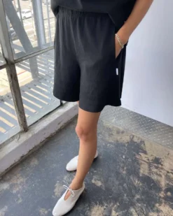 Flared Basketball Shorts - Black