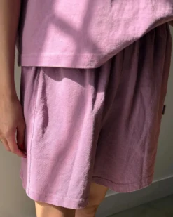 Flared Basketball Shorts - Dusty Lilac
