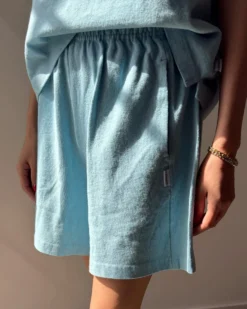 Flared Basketball Shorts - Sky Blue