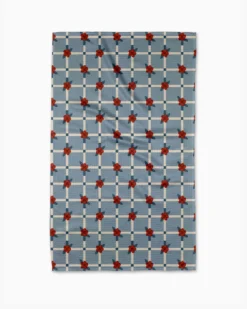 Floral Parade Grid Tea Towel