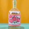 Flowers Glass Bottle Safety Matches
