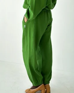 French Terry Balloon Pants - Avocado