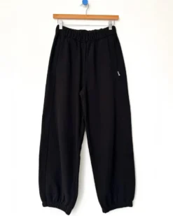 French Terry Balloon Pants - Black