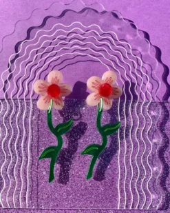 From The Garden Earrings - Wavy Daisies