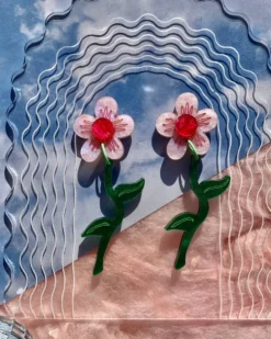 From The Garden Earrings - Wavy Daisies